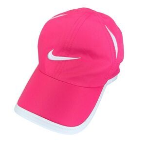 Nike Dri Fit Women's Featherlite Ventilated Tennis Hat Bright Pink Adjustable